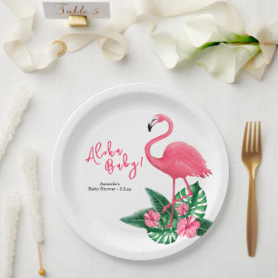 Aloha-Baby shower Papieren Bordje
