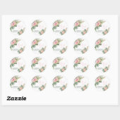 Aloha-Baby shower Ronde Sticker (Vel)