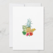 Aloha Baby shower Tropical Luau Invitation rose (Dos)