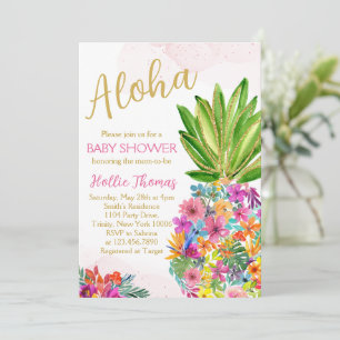 Aloha Baby Shower Uitnodiging