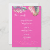 Aloha Beach Bachelorette Party reisschema Kaart (Achterkant)