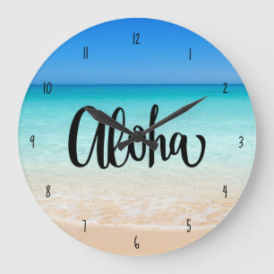 Aloha Beach Hawaiian Grote Klok