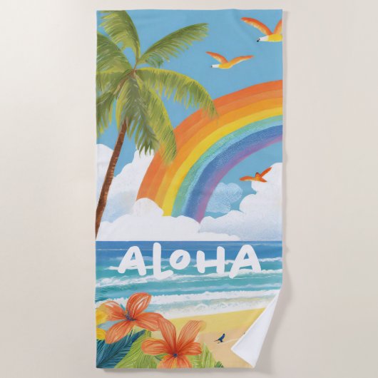 Aloha Beach plezier Strandlaken (Voorkant)