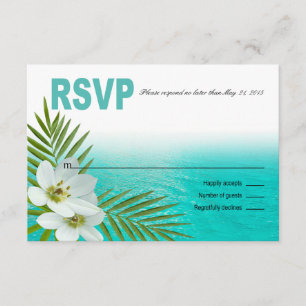 Aloha Beach Tropical Flowers RSVP