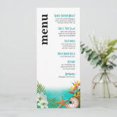 Aloha Beach Wedding Menu Plumeria Frangipani (Debout devant)