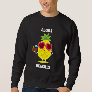 Aloha Beaches Coconut Pineapple Hawaii Vacature Trui