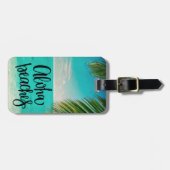Aloha Beaches Hawaii Beach Summer Bagagelabel (Voorkant horizontaal)