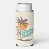 Aloha Beaches Hula Girl Hawaii Hawaiian Retro (Seltzer Voorkant)