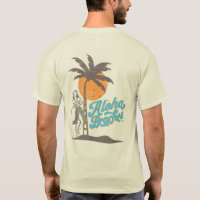 Aloha Beaches Hula Girl Hawaii Hawaiian Retro