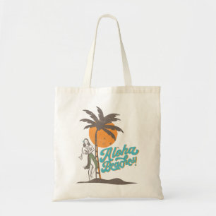 Aloha Beaches Hula Girl Hawaii Hawaiian Retro Tote Bag