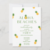 Aloha beaches Pineapple Bachelorette Party Kaart (Voorkant)