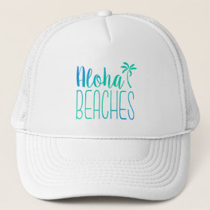 Aloha Beaches Turquoise Trucker Hat Pet