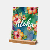 Aloha belle fleur hibiscus motif Hawaii (Angle)