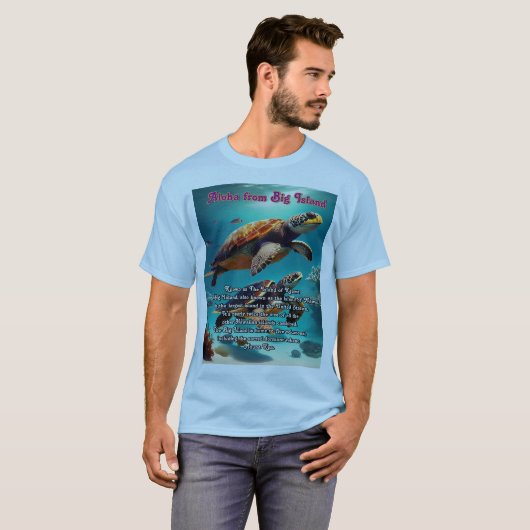 Aloha Big Island Hawaii T-shirt (Voorkant volledig)