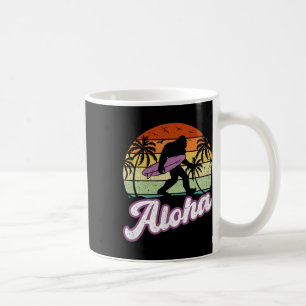 Aloha Bigfoot met surfplank Sasquatch in Hawaï Koffiemok