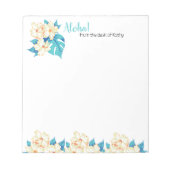 Aloha ! Bloc-notes Fleurs Jardin 5,5 po x 6 po - 4 (Devant)