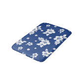 Aloha Blue Classic Hawaiian Seamless Pattern Badmat (Gekanteld)
