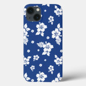 Aloha Blue Classic Hawaiian Seamless Pattern Case-Mate iPhone Case (Achterkant)