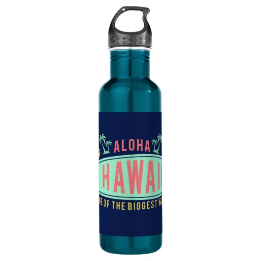 Aloha bouteilles d'eau hawaïennes de surfer (Devant)