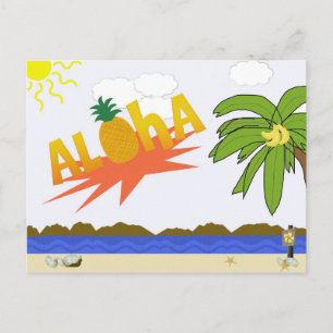 ALOHA-Briefkaart Briefkaart