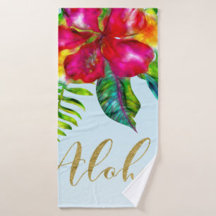 Aloha Bright Electric Pop Tropical Floral