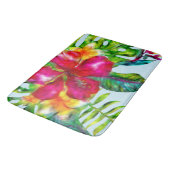 Aloha Bright Electric Pop Tropical Floral Badmat (Gekanteld)