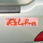 Aloha bumpersticker verspreiden (Op auto)