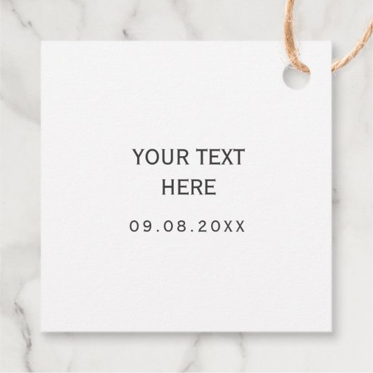 Aloha Cadeau Label, Bruiloft Dank u Labels, Kraft Bedankjes Labels (Achterkant)