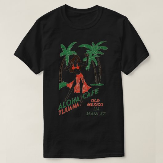 Aloha Cafe T-shirt (Design voorkant)