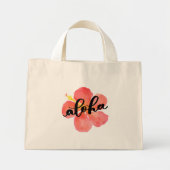 Aloha Canvas tas met Red Hibiscus Flower (Voorkant)