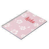 Aloha carnet de rose en pastel d'Hawaï (Côté gauche)