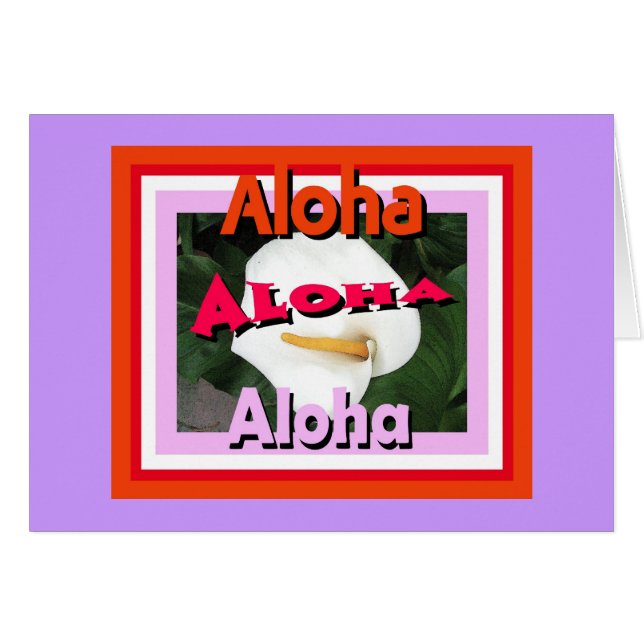 Aloha carte (Devant horizontal)