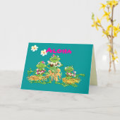 Aloha - Carte Anniversaire (Fleur jaune)