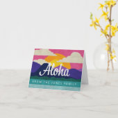 Aloha - Carte de note personnalisée (Fleur jaune)
