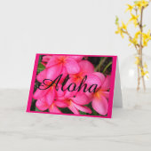Aloha carte de voeux (Fleur jaune)