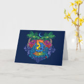 Aloha carte de voeux (Fleur jaune)