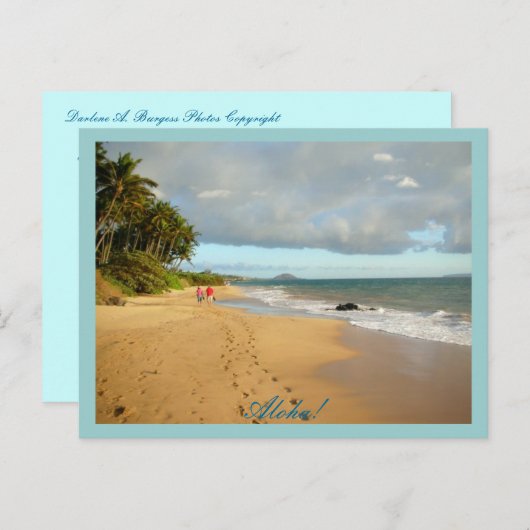 Aloha ! Carte postale (Devant / Derrière)