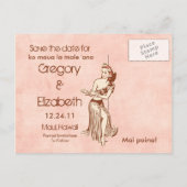 Aloha carte postale de la fille de danse (Dos)