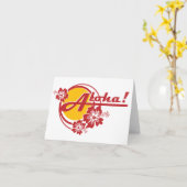 Aloha cartes de note (Fleur jaune)