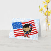 Aloha cartes de voeux de fille de danse (Fleur jaune)