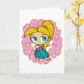 "Aloha cartes de voeux de miels" dans le rose (Fleur jaune)