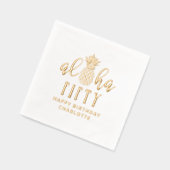 Aloha Cinquante 50e anniversaire Floral Nom person (Gauche)