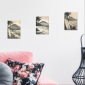 Aloha Coast – Retro Hawaii Travel  Muurkunst Sets (Woonkamer)