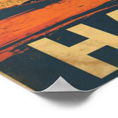 Aloha Coast – Retro Hawaii Travel  Poster (Hoek)