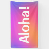 Aloha ! Coloris tropicaux Bannière Luau (Vertical)