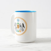 Aloha Conception ananas - Mug à deux tons (Devant gauche)