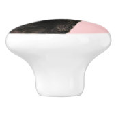 Aloha Cow, Lei, Pink Fun Summertime Keramische Knop (Zijkant)