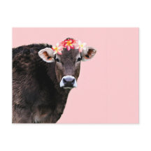 Aloha Cow, Lei, Pink Summertime Fun