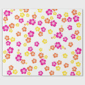 Aloha Cute Hawaiian Kind Birthday Party Cadeaupapier (Vlak)