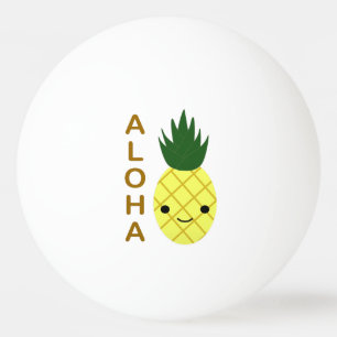 Aloha Cute Kawaii Pineapple Pingpongballen